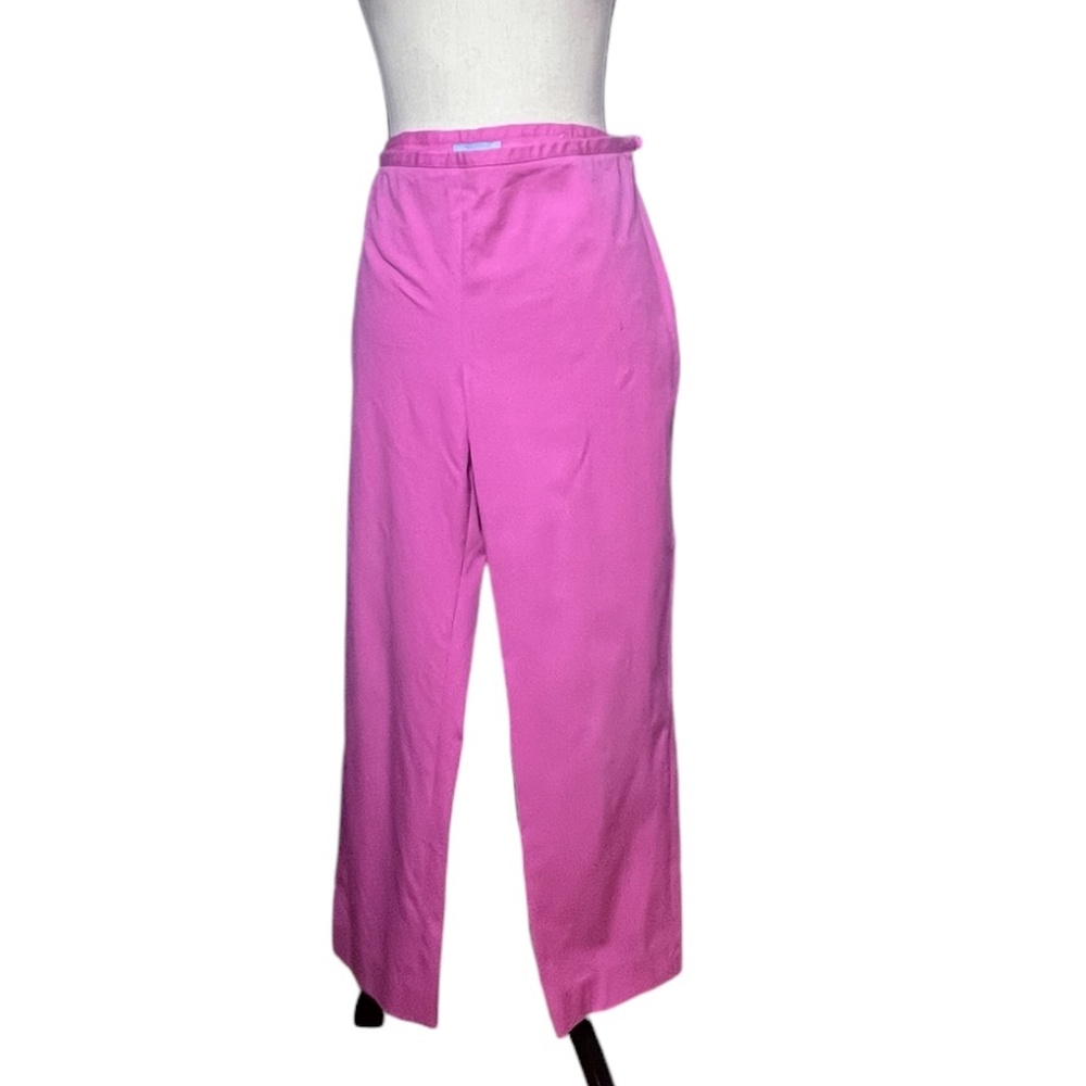 J McLaughin Women's Ancle  Cotton Pants Sz 10 Hot Pink Pre-owned